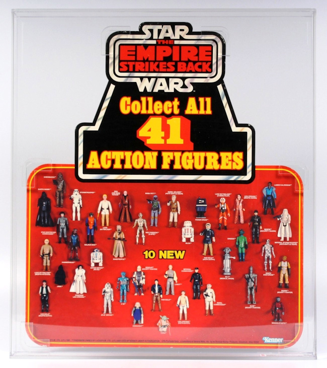 1981 Kenner ESB Collect All 41(Style B) Hanger Display CAS 80